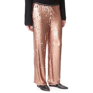 Free People NTW Rose Gold Sequin Pants